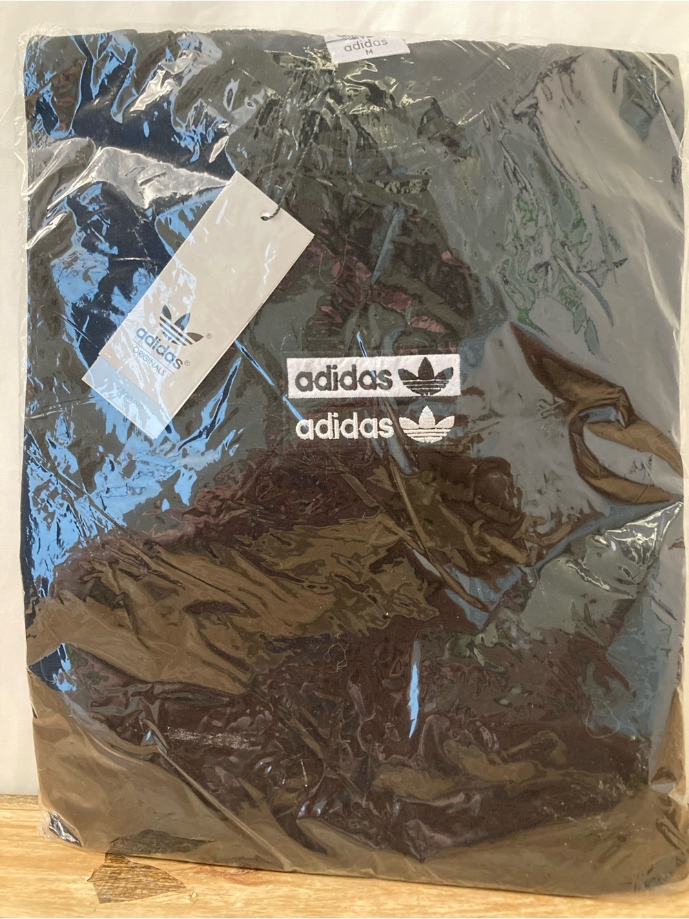 Adidas Originals Black Logo T-Shirt & Shorts Set NWT Sealed Medium